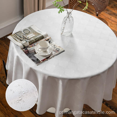 Toalha de mesa redonda para mesa de jantar